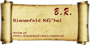 Bienenfeld Ráhel névjegykártya